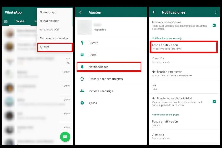 como personalizar el tono de llamada de whatsapp para cada contacto en android