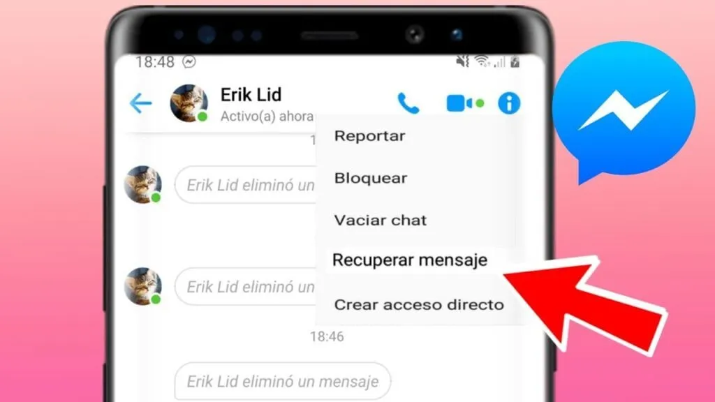 como recuperar mensajes de facebook en android