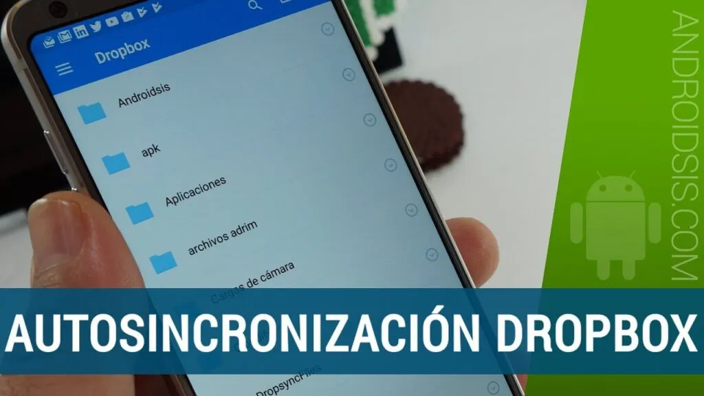 como sincronizar automaticamente carpetas de android con dropbox