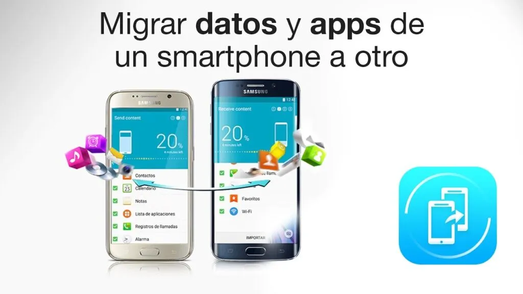 como transferir aplicaciones de samsung a samsung u otros dispositivos android