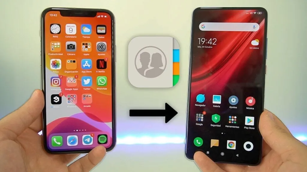 como transferir contactos de iphone a android