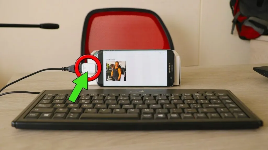 como usar el teclado de pc android con cable otg