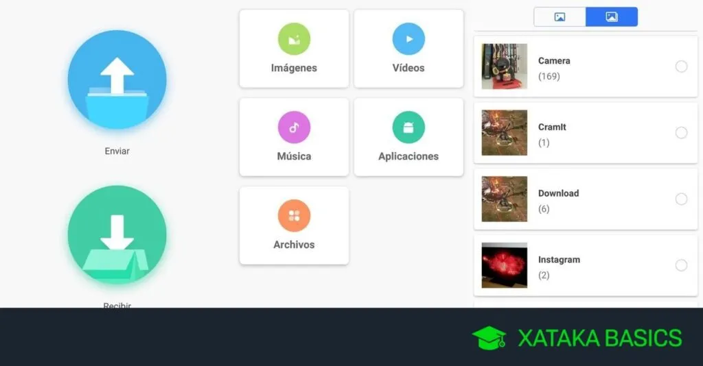 como usar shareme para transferir archivos entre dos dispositivos android