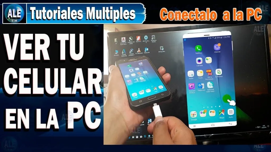 como ver la pantalla del telefono inteligente android en una pc con un cable usb