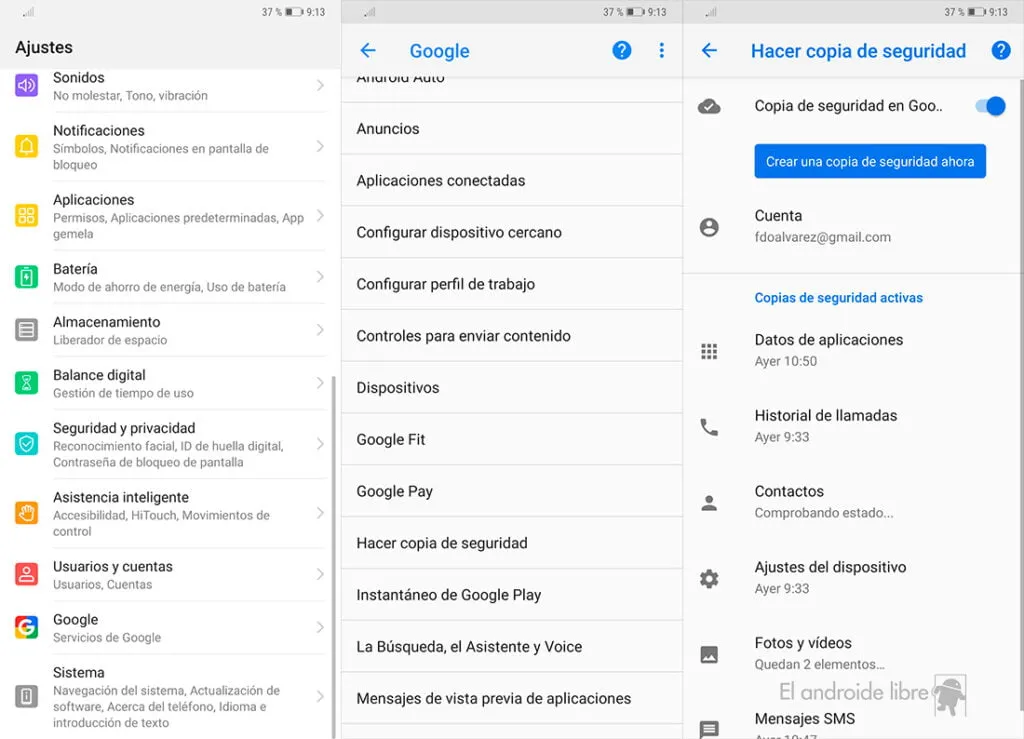 descubra todos sus datos de android con la informacion del dispositivo android