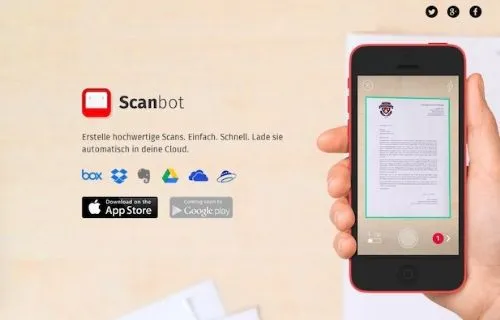 escanee documentos de android con scanbot