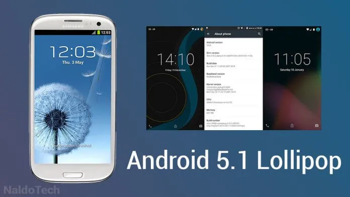 instalar en galaxy s3 gt i9300 android lollipop