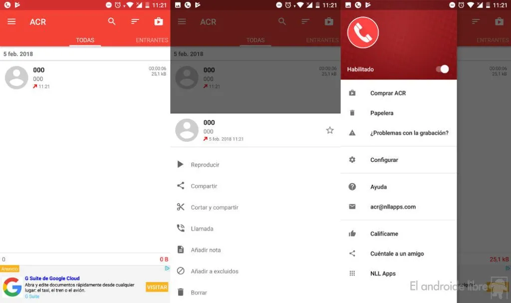 la mejor aplicacion de android para grabar llamadas telefonicas