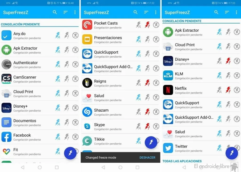 las mejores aplicaciones de congelacion para android