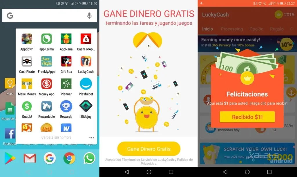 las mejores aplicaciones para ganar dinero en android