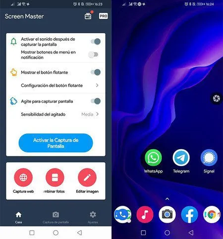 las mejores aplicaciones para tomar capturas de pantalla en android