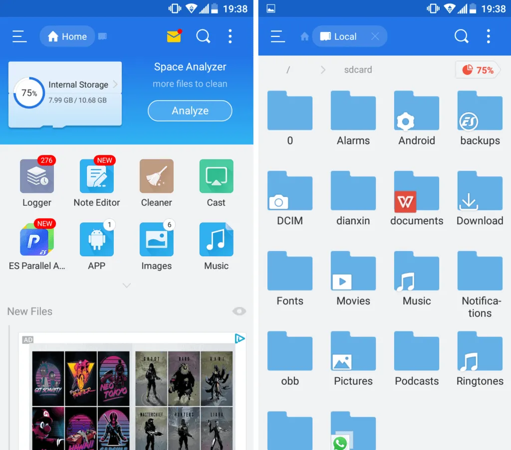 los mejores administradores de archivos para android de los que no puedes prescindir