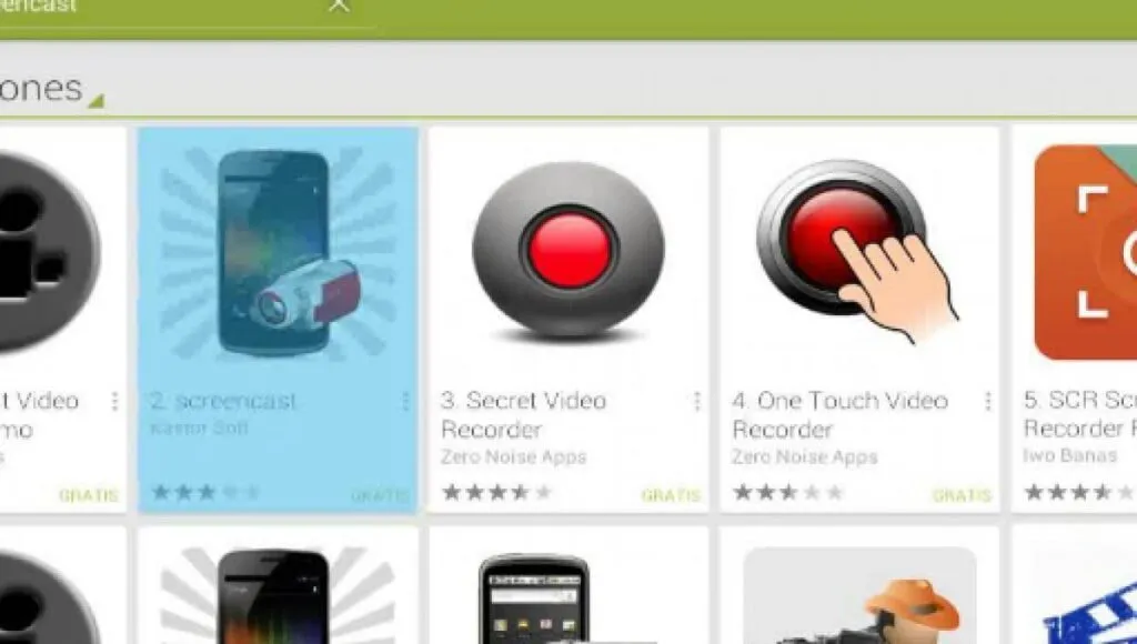 los mejores grabadores de pantalla de android para usar en telefonos inteligentes y tabletas