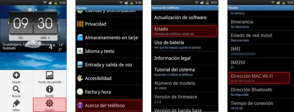 para que sirve y como encontrar la direccion mac en android