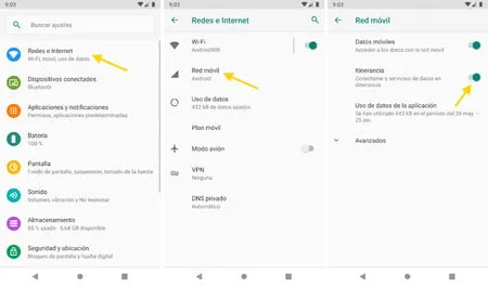 que hacer si la conexion de datos se activa en android