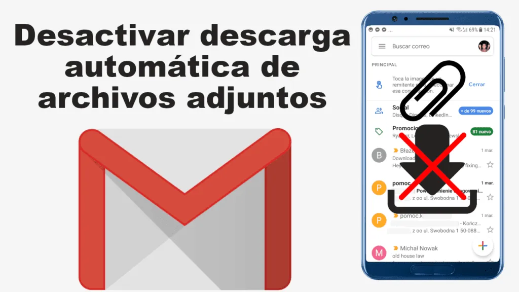 que hacer si no puede descargar archivos adjuntos de correo electronico en android
