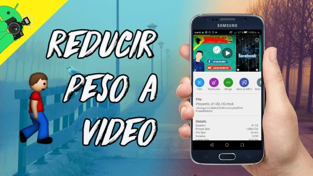 reducir el tamano de los videos de android con una aplicacion simple