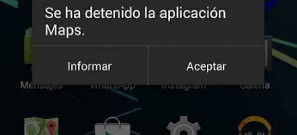 resuelva el error utilizando el programa int uten sist fue arrestado en android