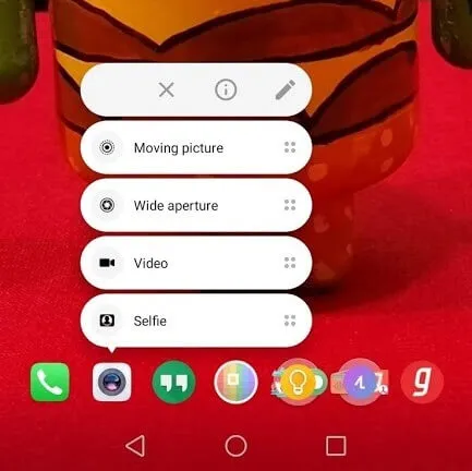 Configuración del modo de cámara