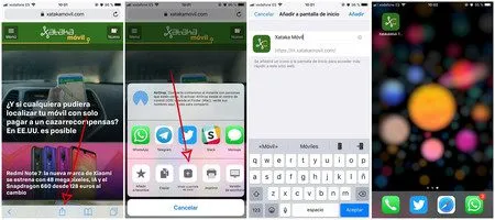 agregue sitios web a su pantalla de inicio en android iphone y windows