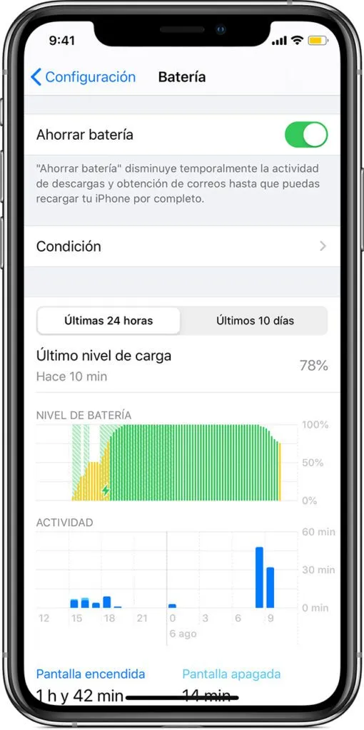 ahorre energia de la bateria del iphone y extienda su vida util