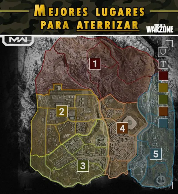 call of duty warzone los mejores lugares del mapa para caer