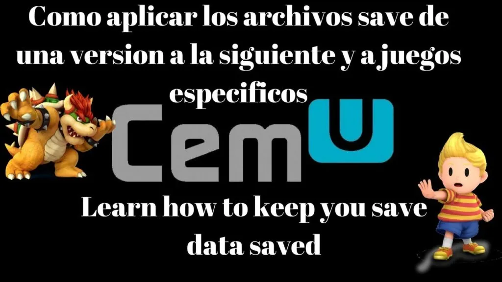 cemu como importar partidas guardadas de una version a otra