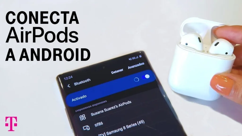 como conectar airpods en android