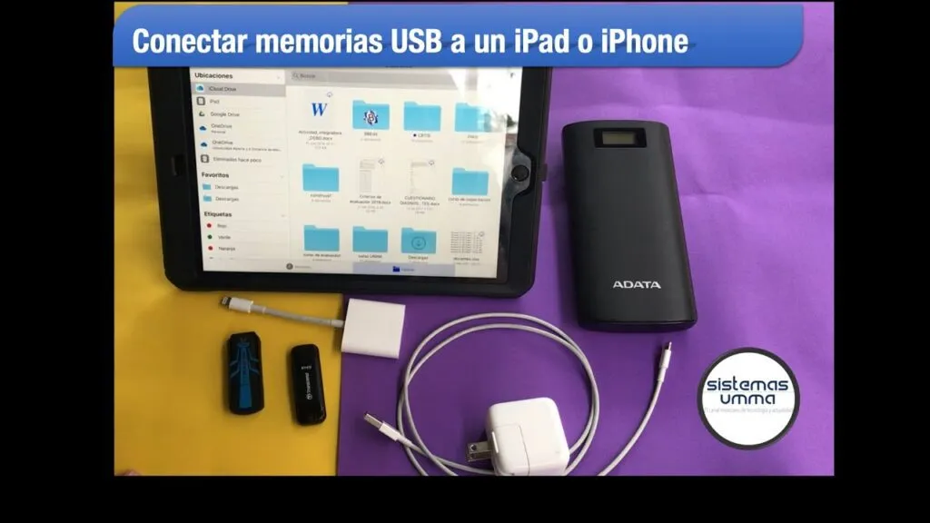 como conectar un pendrive a un ipad