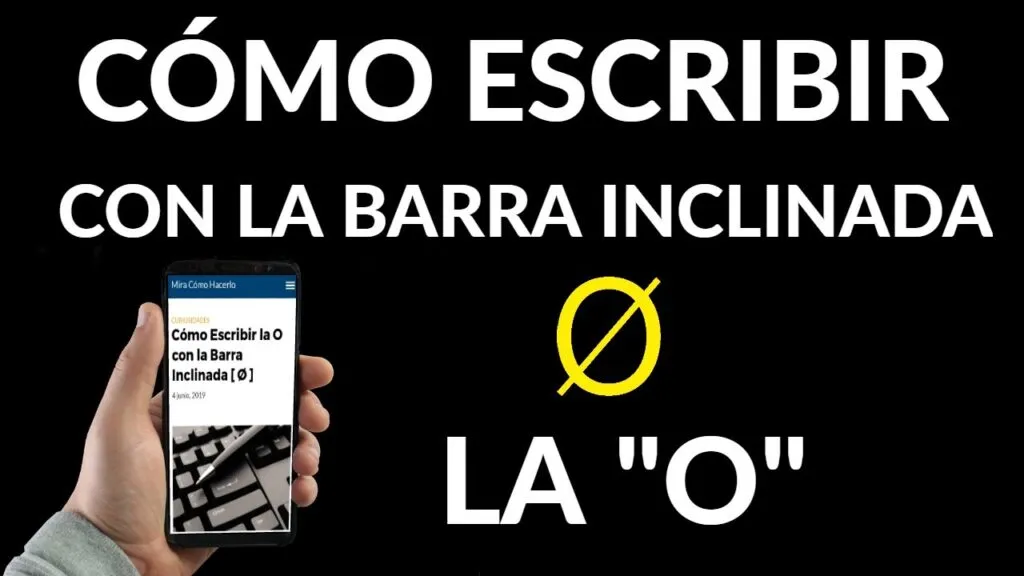 como escribir una o con una barra o