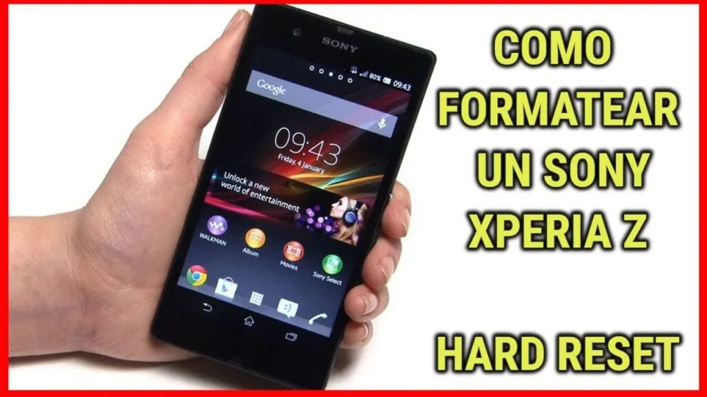 como formatear o reiniciar sony xperia z