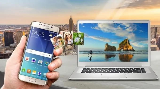 como transferir fotos desde la camara al telefono inteligente android sin pc