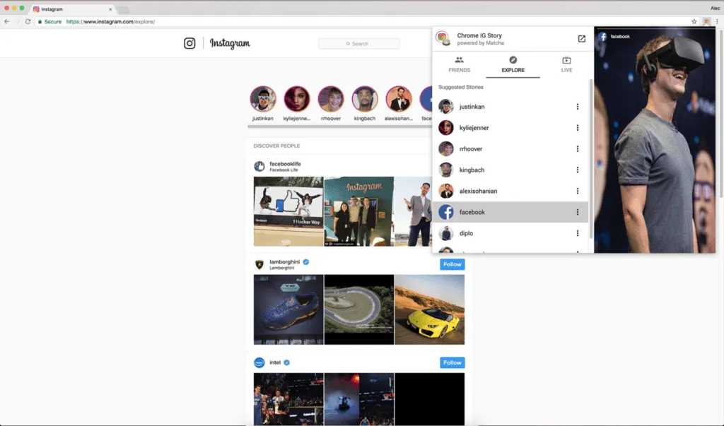 como ver historias de instagram de forma anonima con chrome