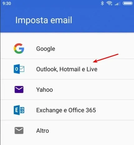 configurar la bandeja de entrada de hotmail en android