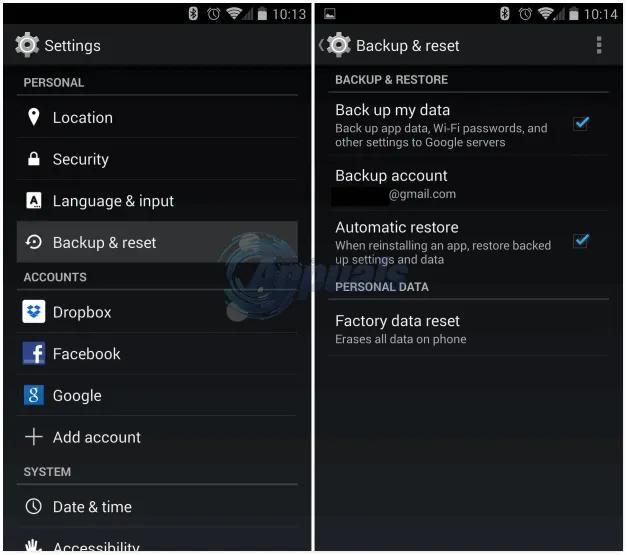 copia de seguridad de helio en dispositivos android