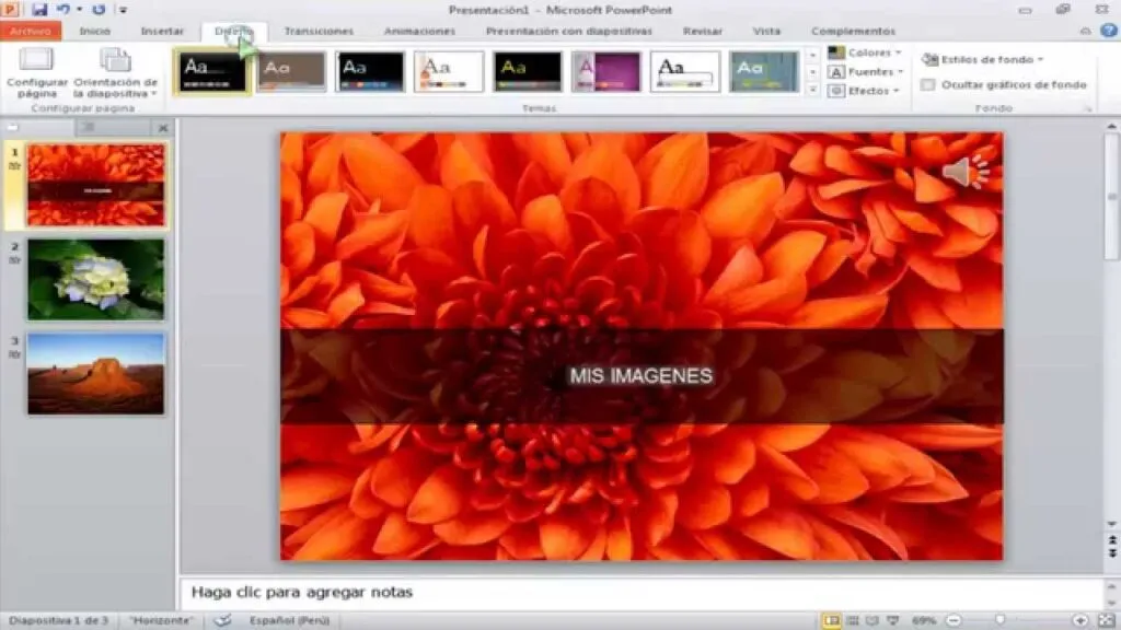crea fotos videos musica efectos como presentaciones de diapositivas