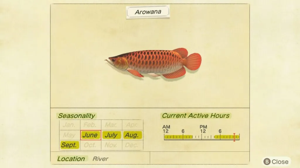cruce de animales new horizon peces e insectos de octubre