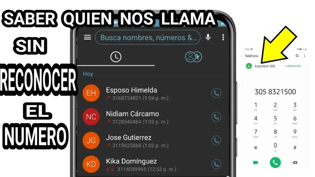 descubra numeros desconocidos y averigue quien nos llama por telefono
