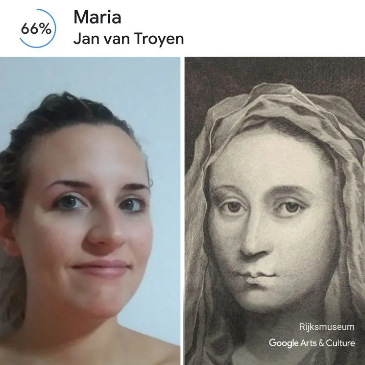 descubre que retrato se parece a nosotros con google art selfie