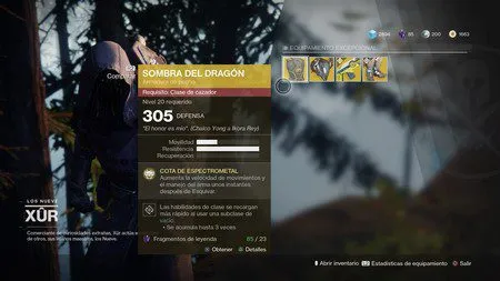 destiny 2 articulos a la venta de xur hoy 20 de diciembre