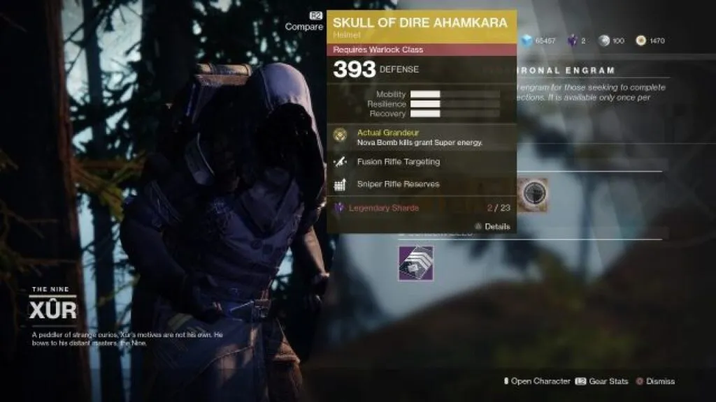 destiny 2 articulos vendidos por xur a partir del 22 de febrero