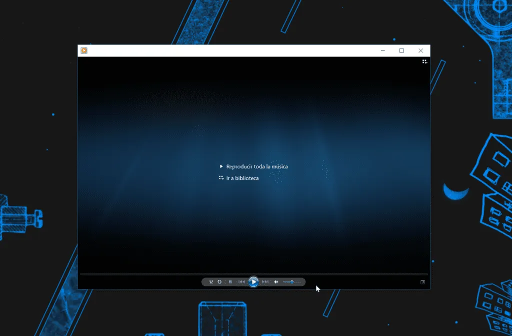 en la aplicacion windows 10 groove music en lugar de wmp