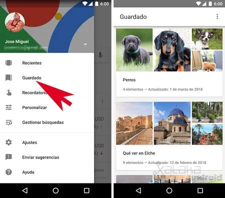 encuentra todas las fotos guardadas por google en la pagina de archivo