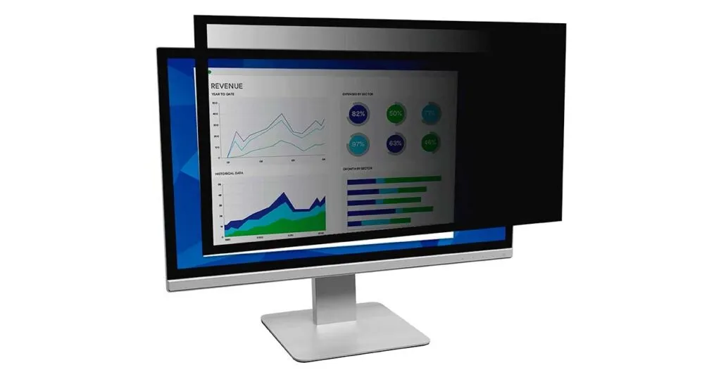 filtros de privacidad para atenuar la pantalla de la pc en los lados