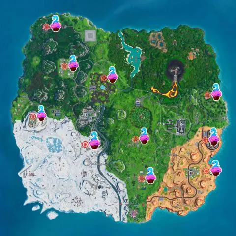 fortnite ahi es donde estan todos los pasteles de cumpleanos