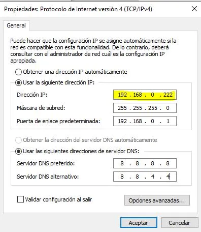 guia dhcp asignar una direccion ip manualmente o dejar una direccion ip automaticamente