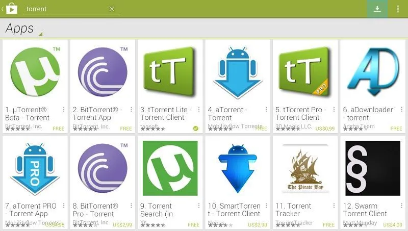 las mejores aplicaciones para descargar archivos torrent desde android