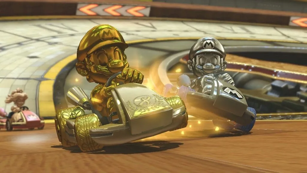 mario kart 8 deluxe noticias personajes y como desbloquear gold mario