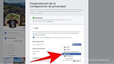 ocultar me gusta e informacion personal en facebook