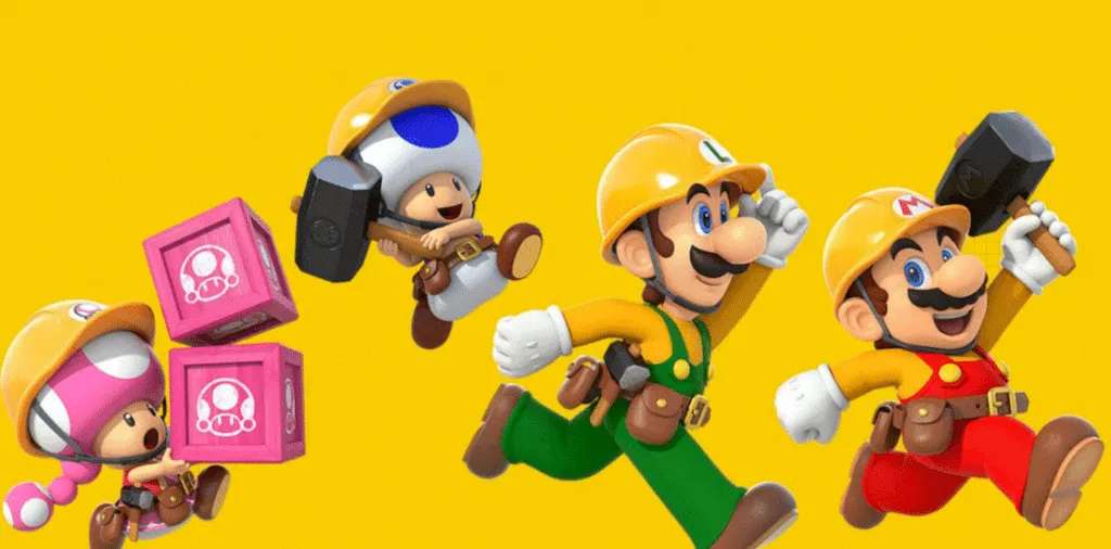 super mario maker 2 como jugar juntos en linea o localmente